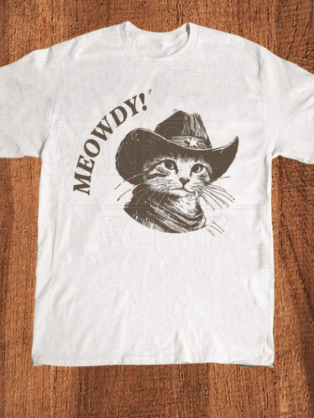 Meowdy Cowboy Cat T-Shirt